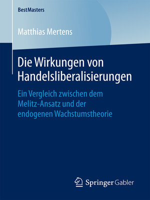 cover image of Die Wirkungen von Handelsliberalisierungen